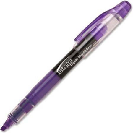 INTEGRA Integra„¢ Liquid Highlighter, Chisel Tip, Fluorescent Purple Ink, Dozen 33315